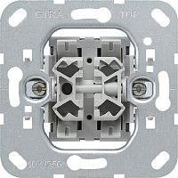 Выключатель кнопочный без накладки без рамки Gira System55 2-кл.
